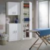 Habitdesign Armario Zapatero Multiusos, Armario Auxiliar, Acabado en Color Blanco Mate, Medidas: 59 cm (Ancho) x 180 cm… - Imagen 4